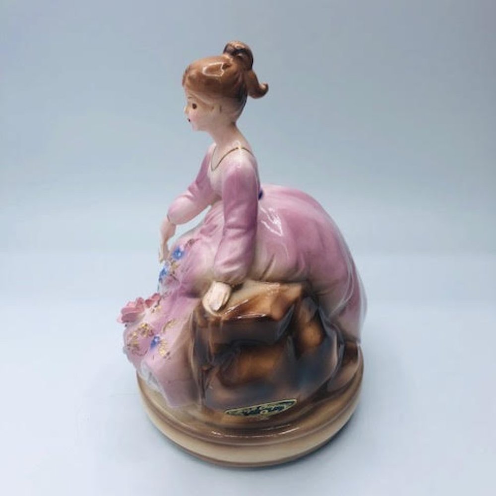Vintage Josef Originals Porcelain Lady Music Box - Picture 4 of 7
